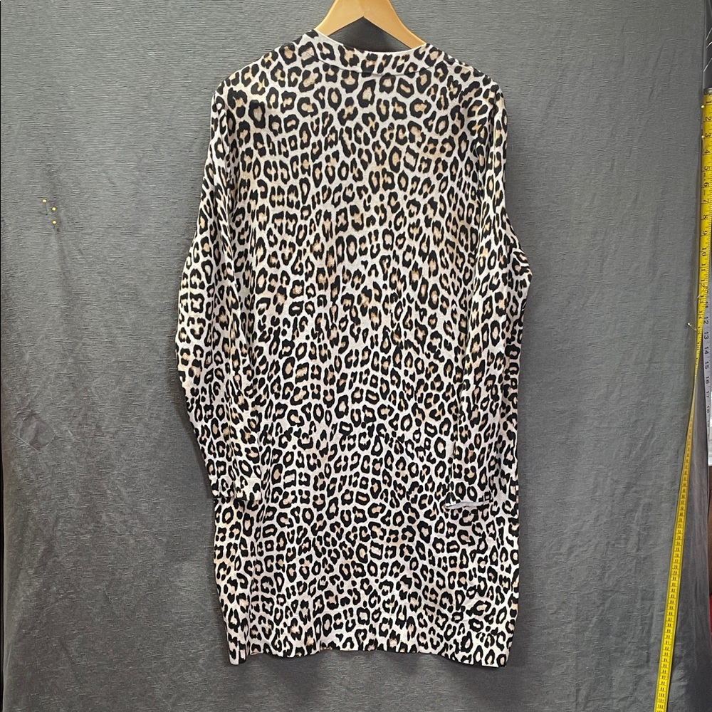 Chico's Animal Print Open Cardigan - Picture 5 of 6